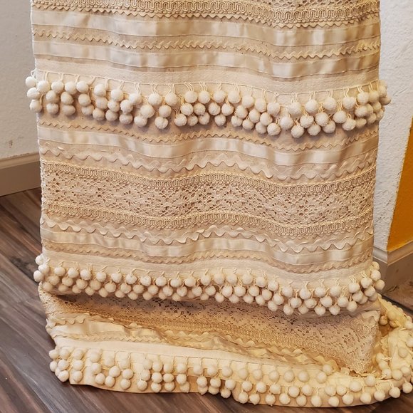 Vintage, maxi pom pom skirt - Picture 4 of 6